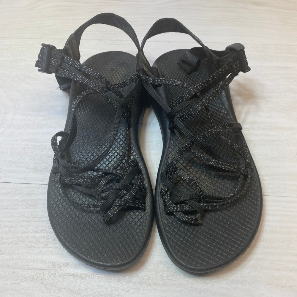 Chaco Womens 8 ZX2 Classic Sandals Strappy Black Polyester Webbing J105524